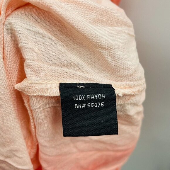 Raviya Womens Plus Size 2X Pigment-Wash Off-The-Shoulder Swim Cover-Up Coral $54 - Picture 7 of 7